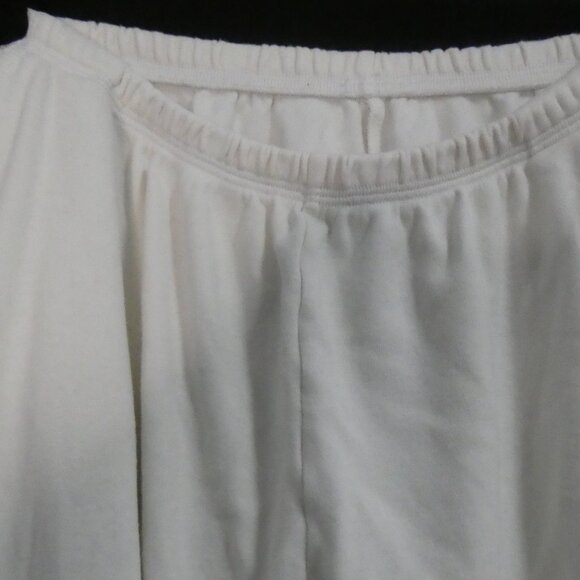 PJ MAMMA | large | Ivory Elastic Waist Tapered Sweatpants With Pockets - Picture 4 of 16